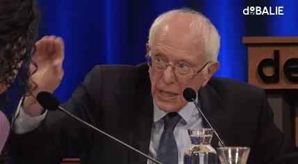 Bernie Sanders speaking at De Balie in Amsterdam, 9 October 2023