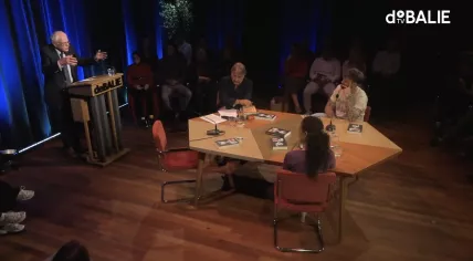 Bernie Sanders speaking at De Balie in Amsterdam, 9 October 2023