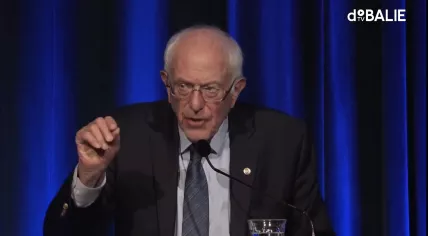 Bernie Sanders speaking at De Balie in Amsterdam, 9 October 2023
