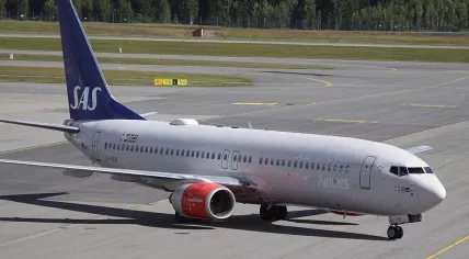 A Boeing 737 of SAS Scandinavian Airlines
