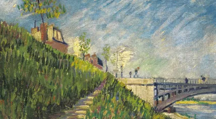 Vincent van Gogh, Banks of the Seine with the Pont de Clichy, 1887, Oil on canvas, 30.5 × 39 cm, Private collection