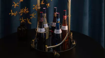 Drinks trolley with Lucas Bols spirits