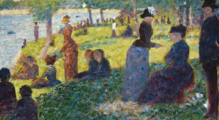 Georges Seurat, Oil Sketch for ‘La Grande Jatte’, 1884, Oil on panel, 15.5 ×24.3 cm, The Art Institute of Chicago. Gift of Mary and Leigh Block