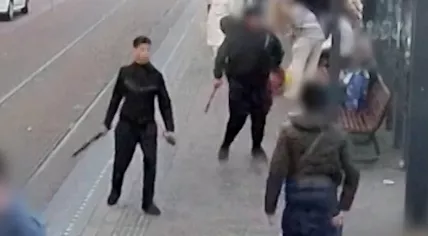 Two men threatened a tram passenger with machetes at Hollands Spoor station in The Hague on 24 July 2023