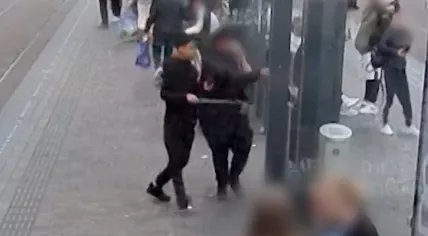 Two men threatened a tram passenger with machetes at Hollands Spoor station in The Hague on 24 July 2023