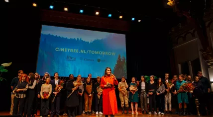Opening ceremony of the Tomorrow Film Festival at the KIT Royal Tropical Institute in Amsterdam. 27 November 2023.