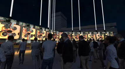 SHAPE - Dirk van Poppel & Michel Suk at GLOW light festival Eindhoven 2023. 