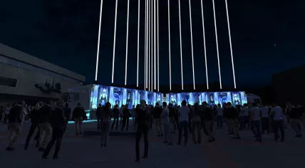 SHAPE - Dirk van Poppel & Michel Suk at GLOW light festival Eindhoven 2023.