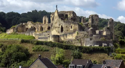 Valkenburg Castle in in Valkenburg aan de Geul.