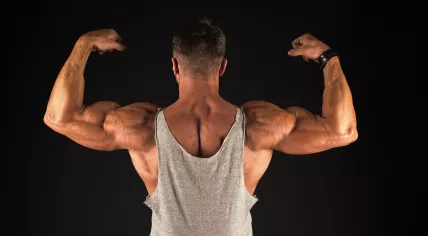 Body builder from behind