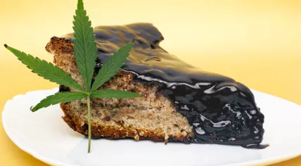 A chocolate space cake.