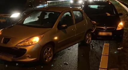 A traffic accident on the A2 junction toward Utrecht, 27 November 2023