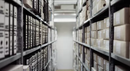 Files and archives in a storage closet