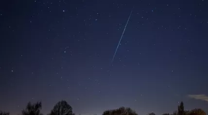 A meteor from the 2017 Geminids meteor shower.