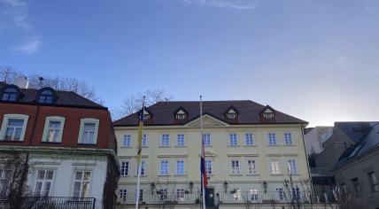 The Dutch embassy in Prague lowered the Netherlands flag to half-staff in response to a mass shooting at Charles University. 22 December 2023