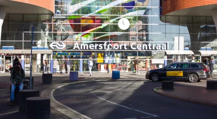 The main entrance to Amersfoort Central Station, 13 November 2022