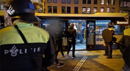 The police arrested 147 football supporters around the Ajax’s-AEK Athens in Amsterdam, 14 December 2023