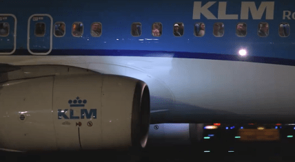 KLM passengers arriving at Schiphol Airport ahead of the Christmas 2023 holiday