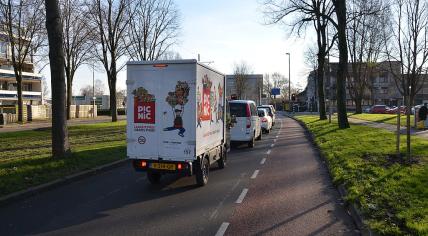 A Picnic delivery vehicle on Buitenhofdreef in Delft, 19 January 2019