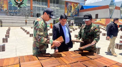 Bolivian authorities found 8.7 tons of cocaine hidden on wood floor tiling destined for the Netherlands. 5 January 2024
