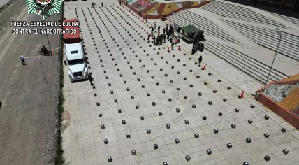 Bolivian authorities found 8.7 tons of cocaine hidden on wood floor tiling destined for the Netherlands. 5 January 2024