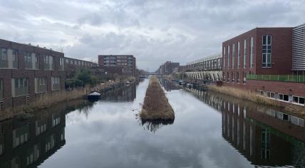 A winter's day in a residential area in the IJburg neighborhood in Amsterdam, 14 January 2023