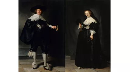 Rembrandt portraits of Marten Soolmans and Oopjen Coppit painted in 1634