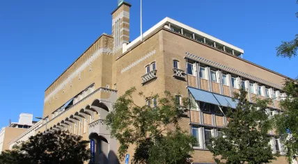 The Rotterdam Eye Hospital on Schiedamse Vest in Rotterdam. Building designed by Adrianus van der Steur. 30 September 2015 