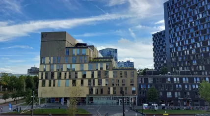 A Hogeschool Utrecht building on Heidelberglaan in Utrecht, 13 September 2022