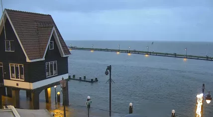 The Markermeer from the Volendam Harbor shortly before Storm Henk's arrival. 2 January 2023