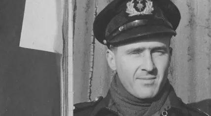 Wartime photo of André Hissink, 1919-2024, who served with the 320 Dutch Squadron under the British Royal Airforce during World War II