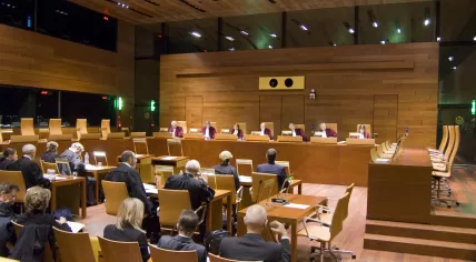 A hearing of the European Court of Justice