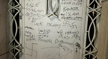 The Nour Mosque in Heerlen vandalized with swastikas and hate speech, 6 February 2024