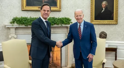 Prime Minister Mark Rutte mees with United States President Joe Biden at the White House, 17 January 2023