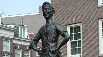 The statue Het Lieverdje on the Spui in Amsterdam