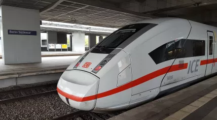 ICE international train at station Berlin Südkreuz