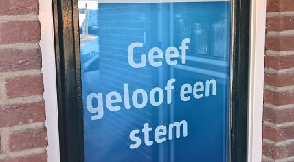 ChristenUnie election poster, Winschoten, 2018 