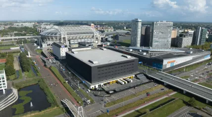 Ziggo Dome concert hall next to the Johan Cruijff ArenA and shopping center Villa Arena in Amsterdam, 16 September 2022
