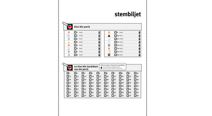 Small ballot paper will be tested in five municipalities during the European Parliament election on 6 June 2024