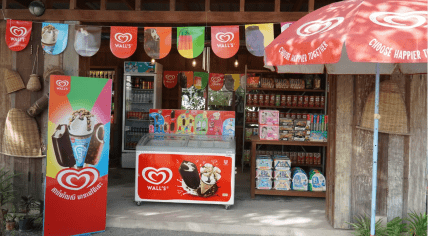 A Wal's ice cream freezer, one of Unilever's ice cream brands