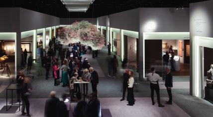 Looking out over visitors attending TEFAF Maastricht in 2023