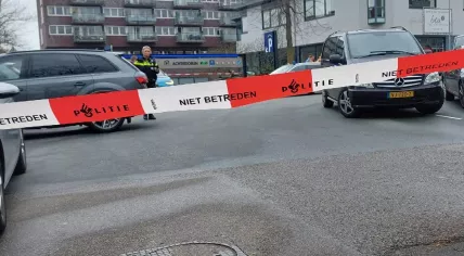 Closed-off area in Ede where the hostage-taking took place, Dec. 10, 2024.