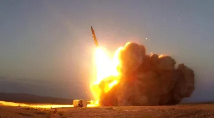 Iran launches a ballistic missile towards Israel. 14 April 2024