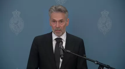 Dick Schoof during his first press conference after being named the next prime minister. 28 May 2024