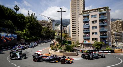 Max Verstapping during the Monaco Grand Prix.