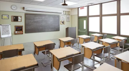 Empty classroom