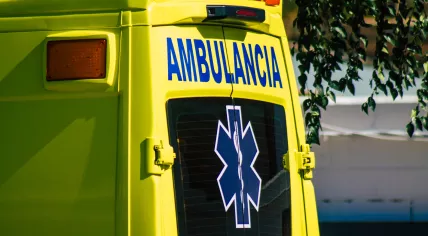 A Spanish ambulance
