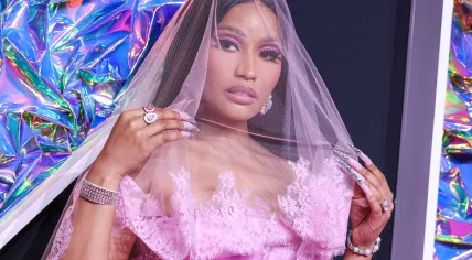 Nicki Minaj arrives at the 2023 MTV Video Music Awards held at the Prudential Center on September 12, 2023