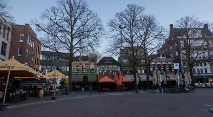 The Oude Markt in Enschede, 28 January 2024
