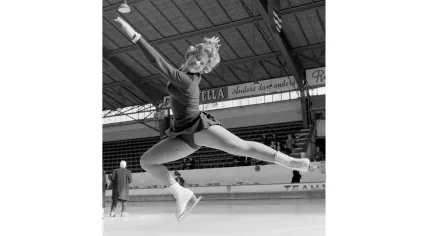 Dutch figure skating champion Sjoukje Dijkstra. 22 March 1961